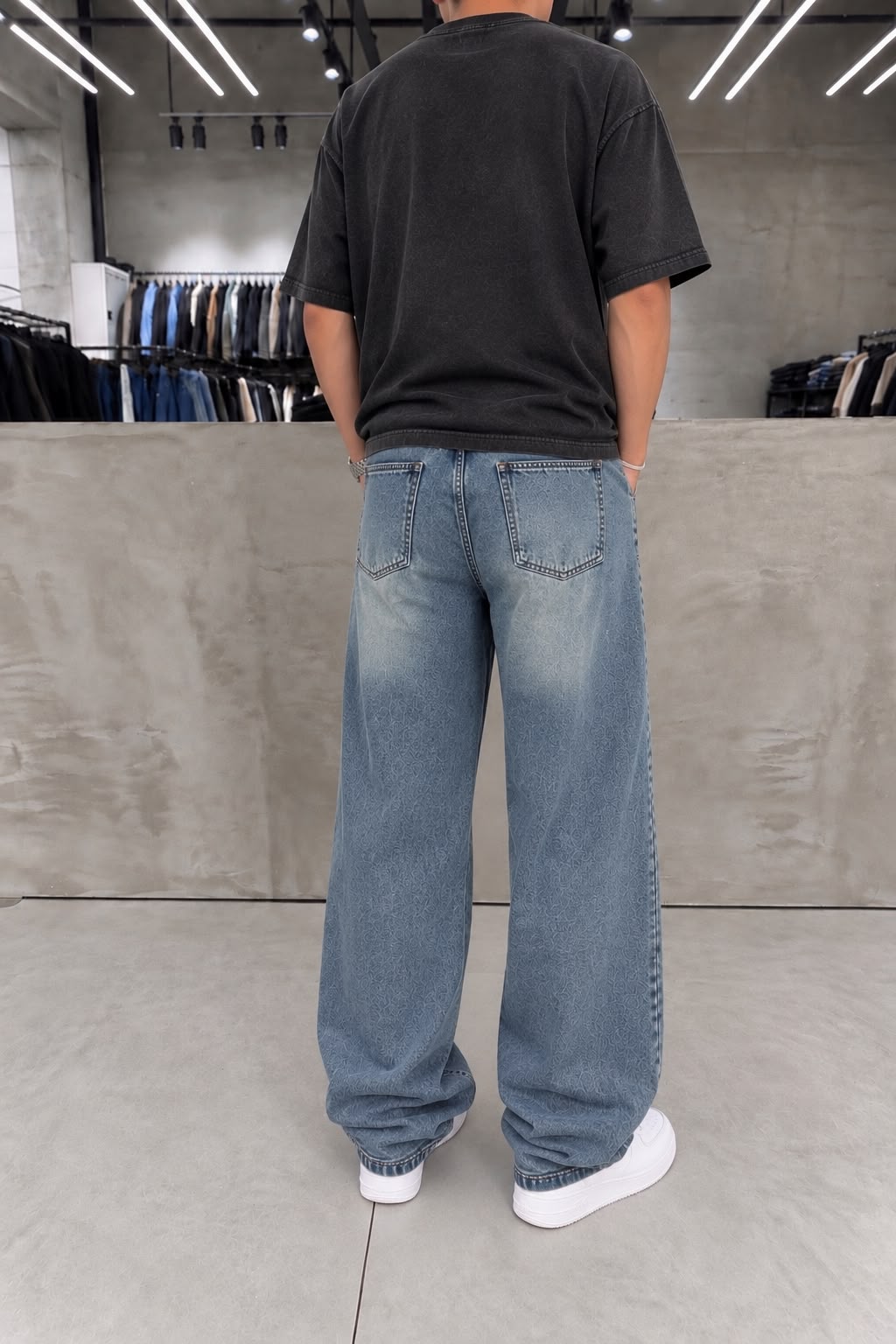 Dark Blue Super Baggy Denim
