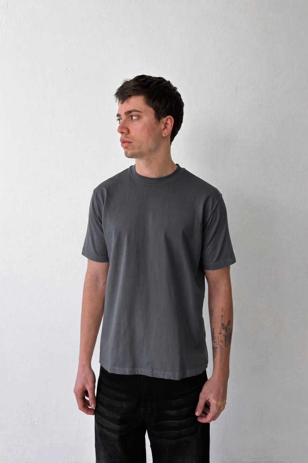 Iron Gray  Regular Fit T-Shirt