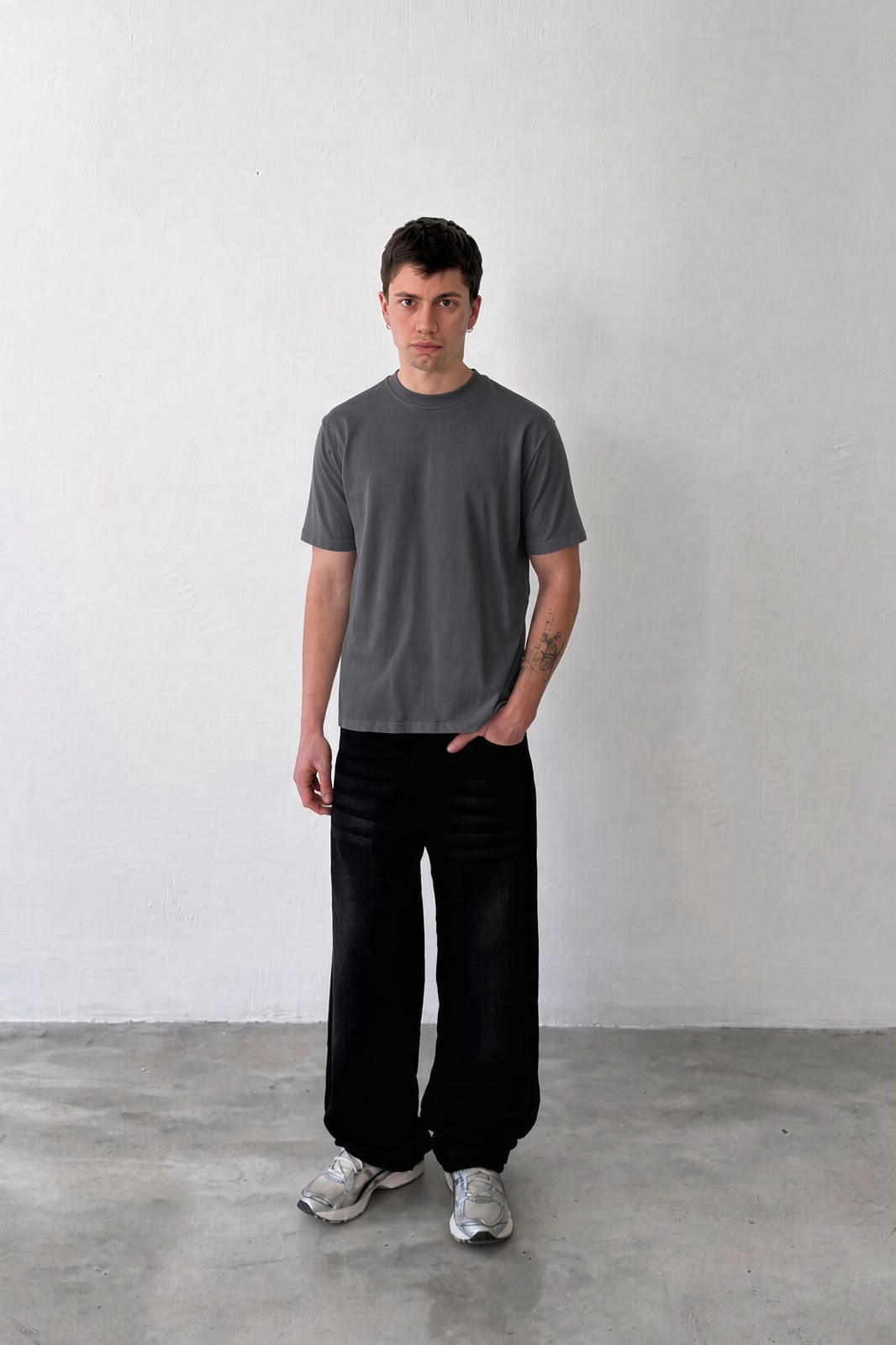 Iron Gray  Regular Fit T-Shirt