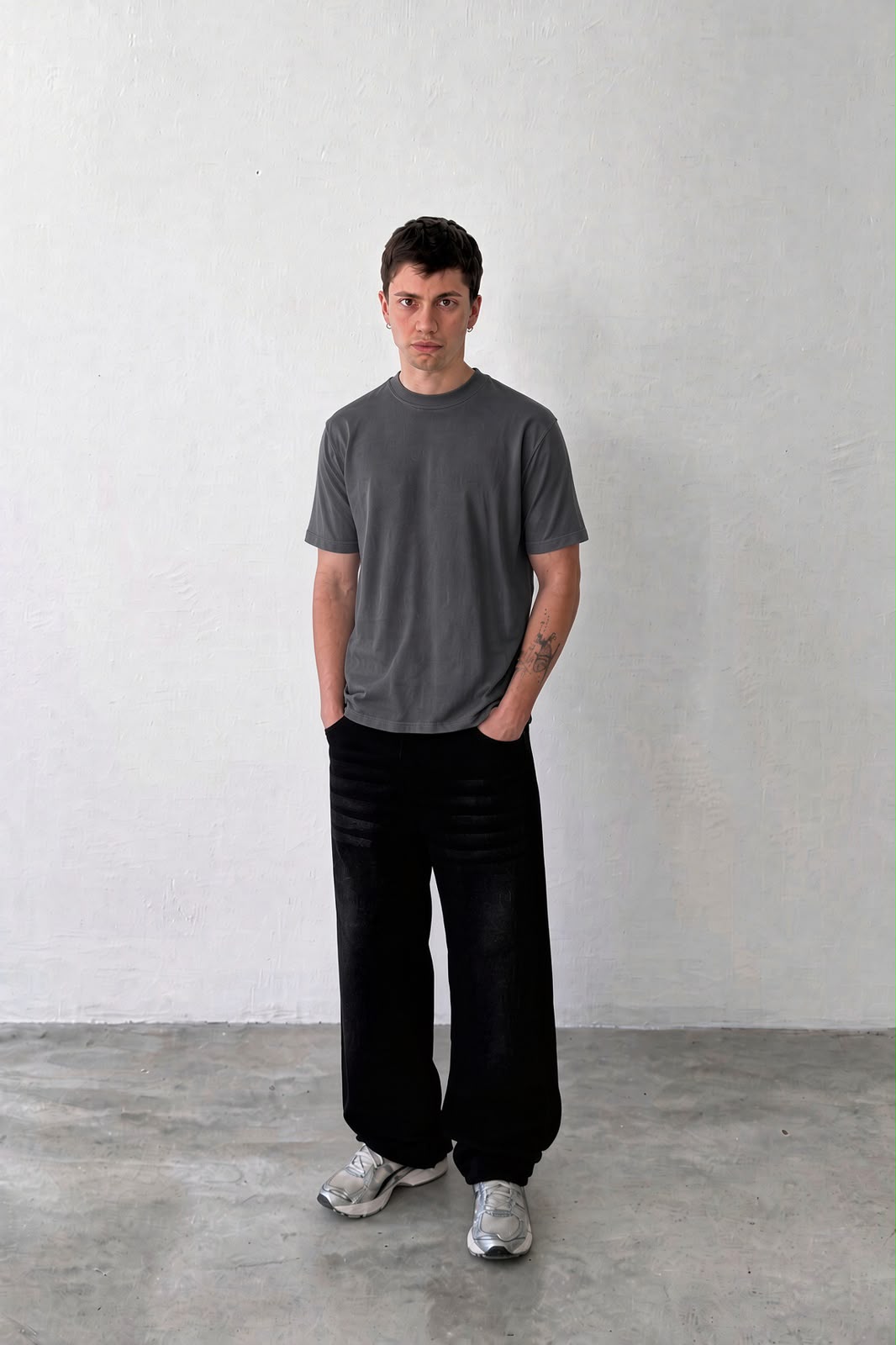 Iron Gray  Regular Fit T-Shirt