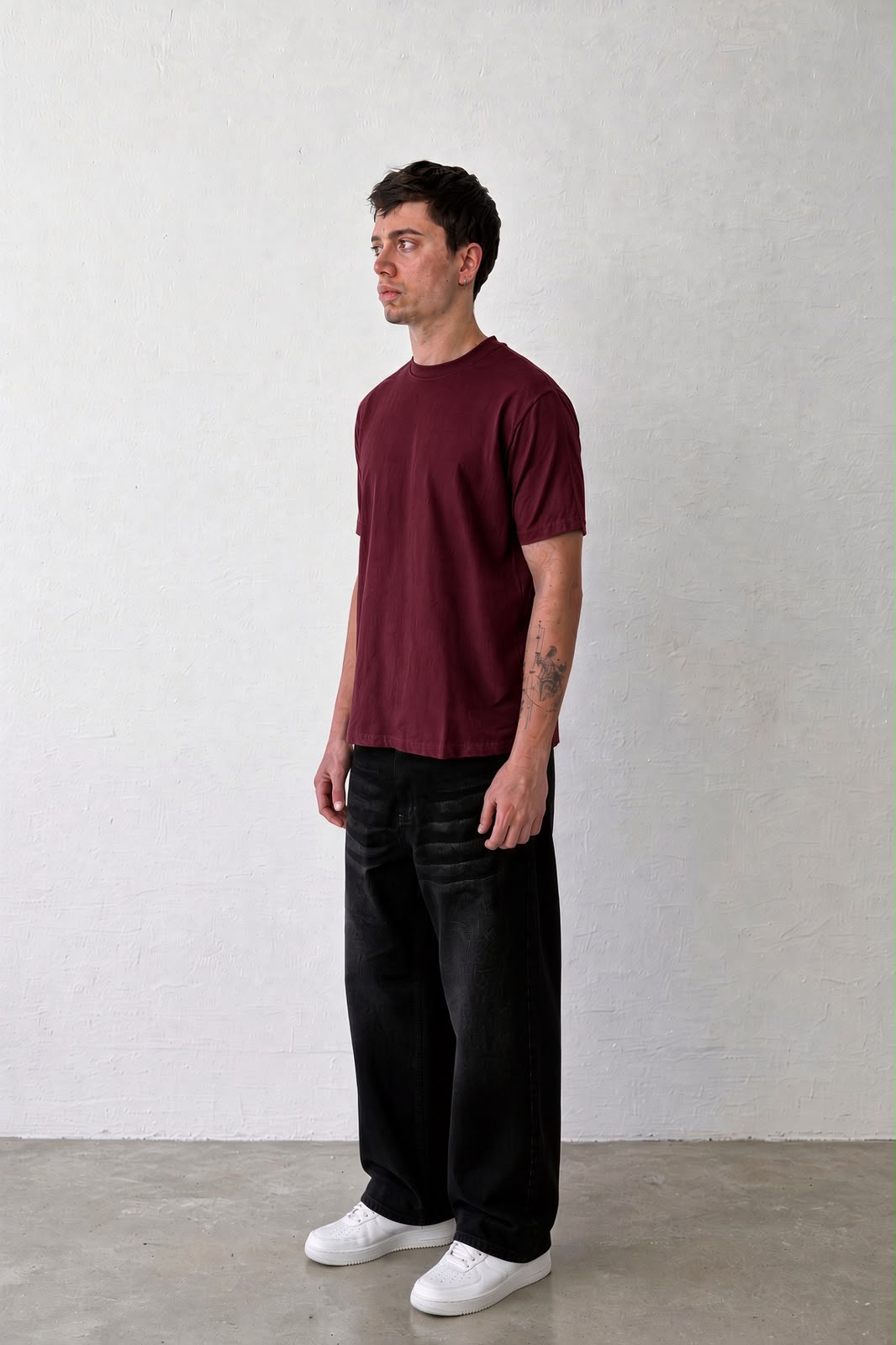 Burgundy Regular Fit T-Shirt