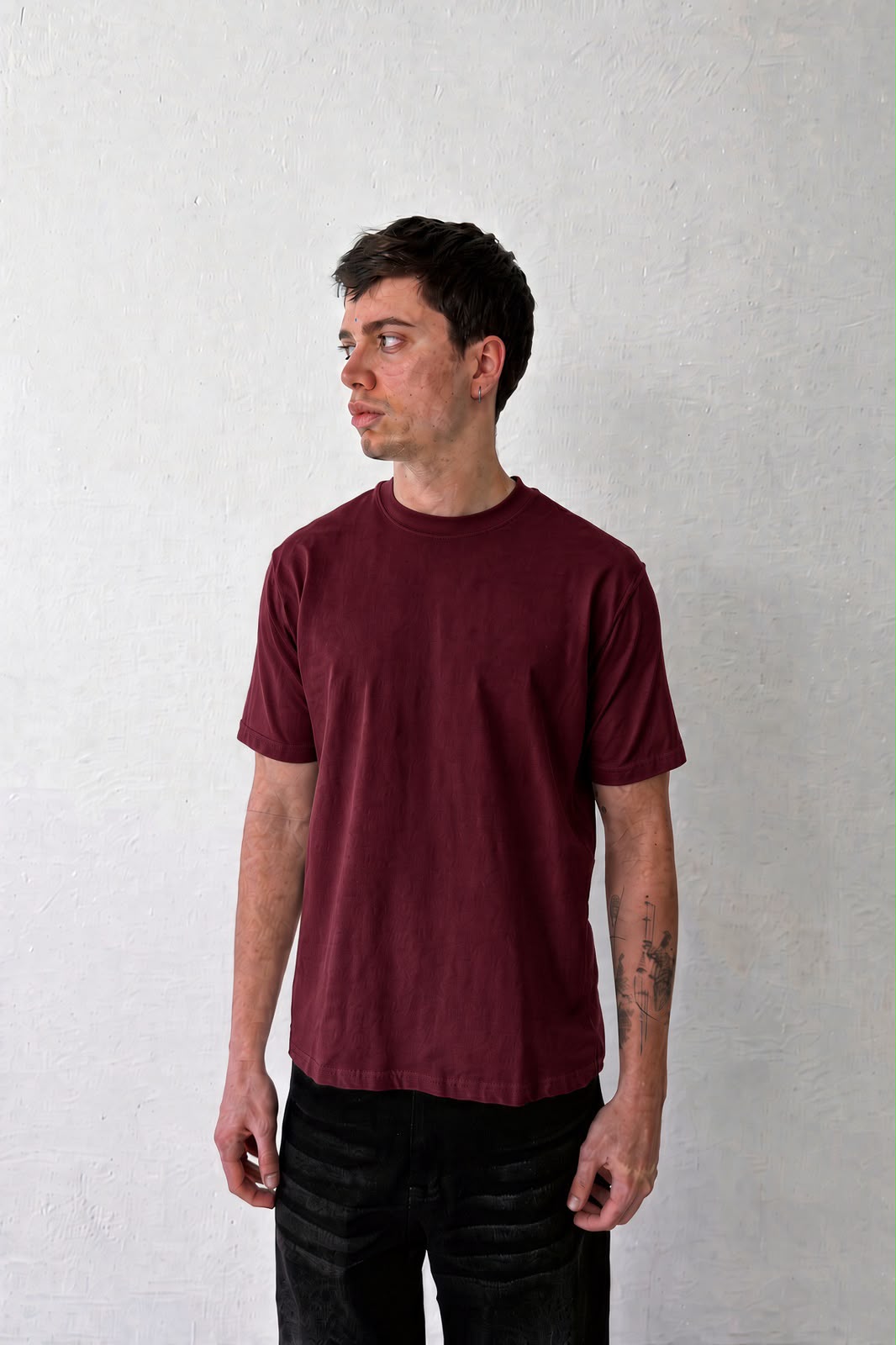 Burgundy Regular Fit T-Shirt