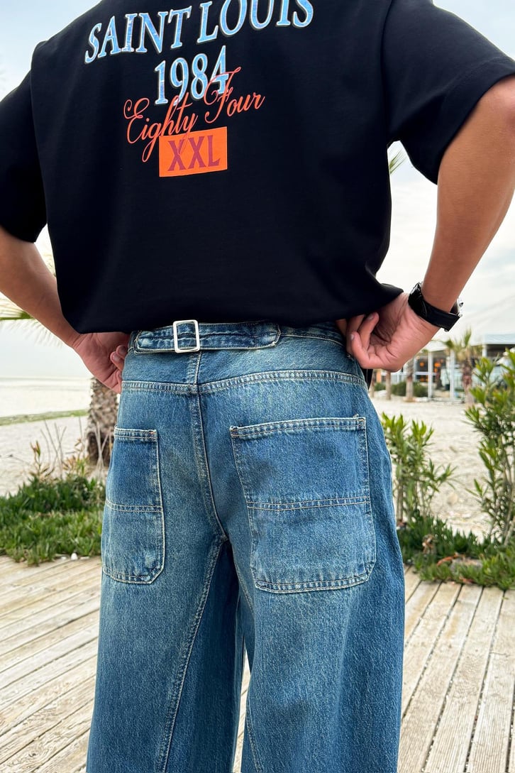 Vintage Blue Balloon Denim 03