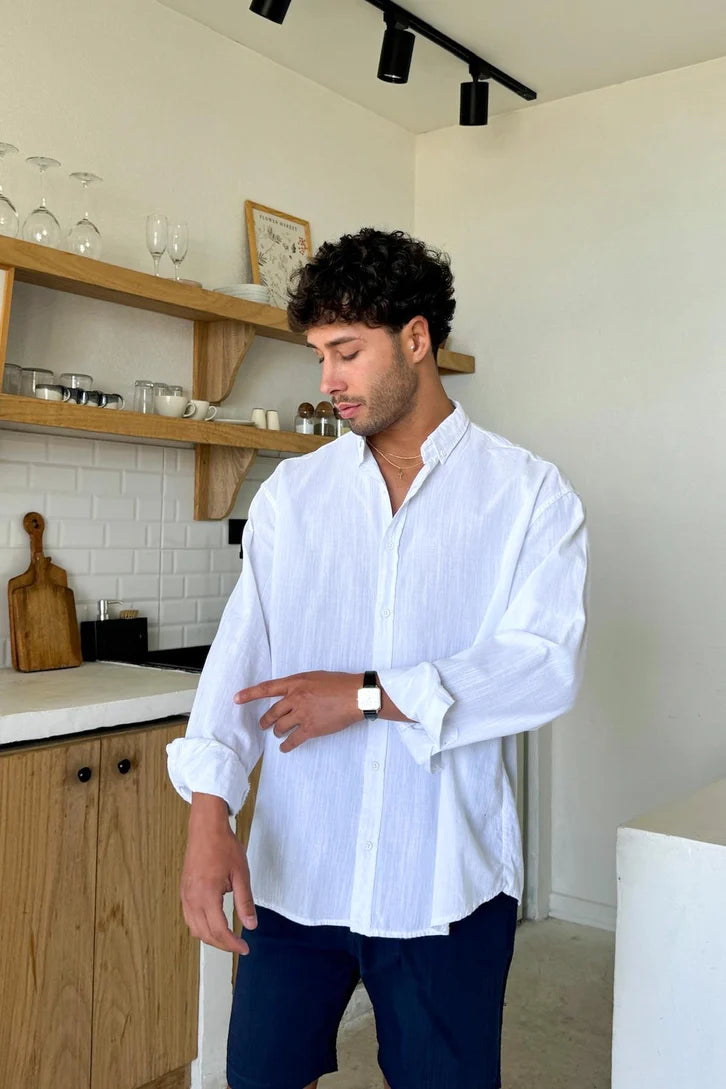 Premium Off white Linen Shirt