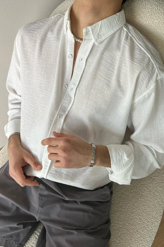 White Linen Shirt