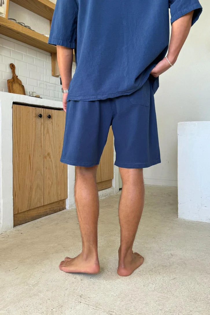 Premium Indigo Linen Short