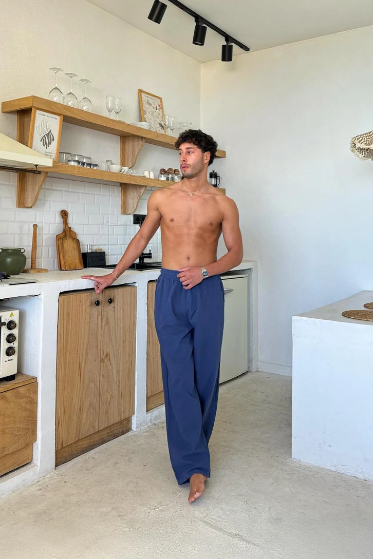 Premium Indigo Linen Pants
