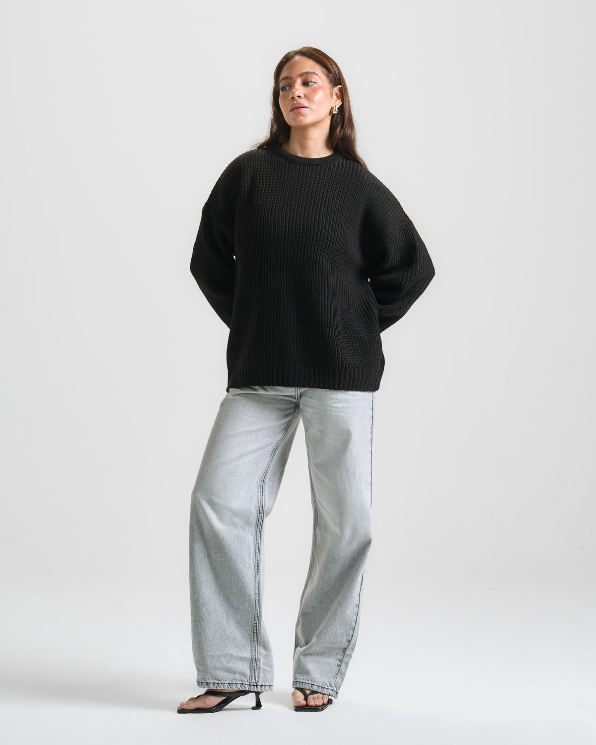 Light Gray High Rise Fit Jeans
