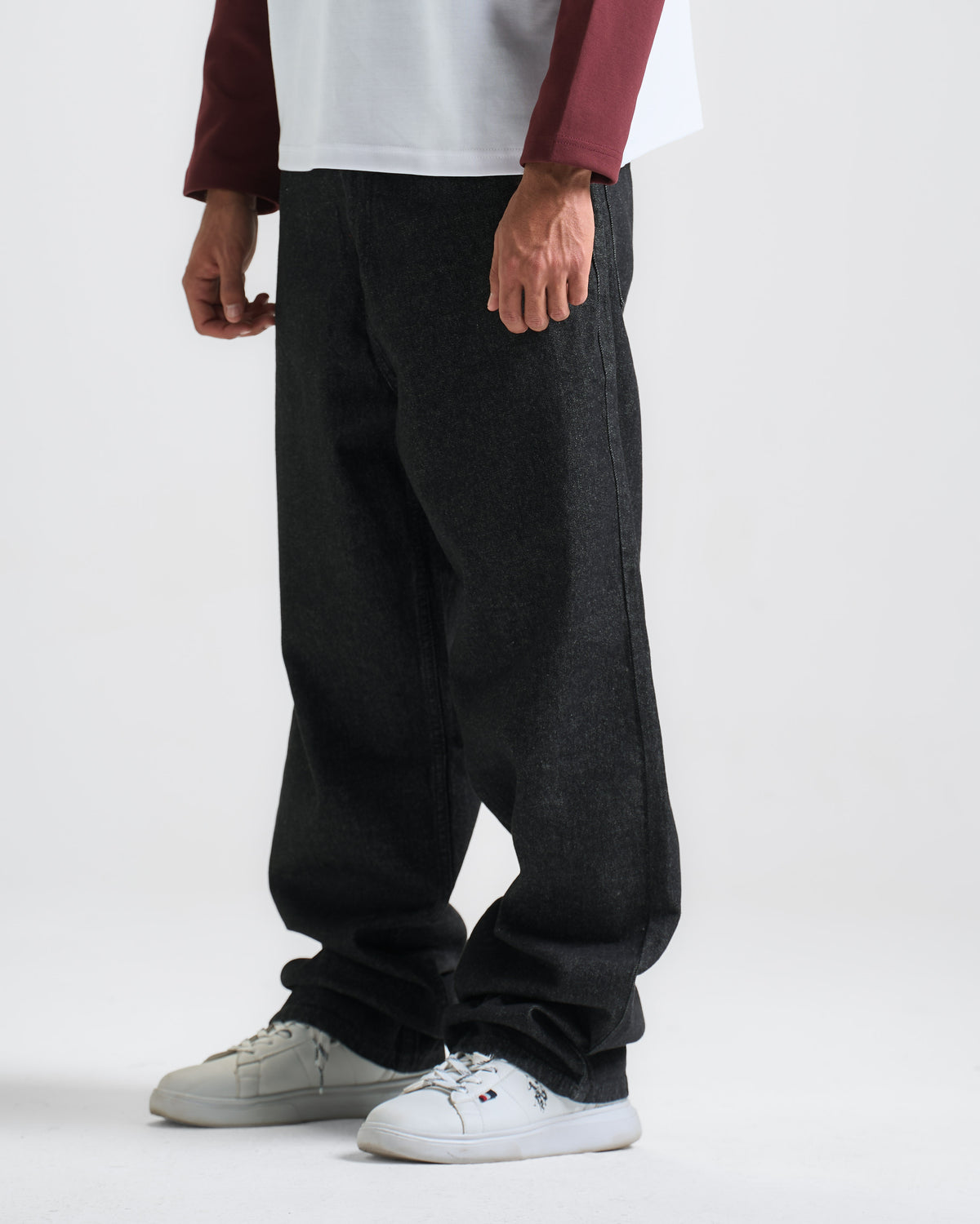 Raw Black Super Baggy Denim