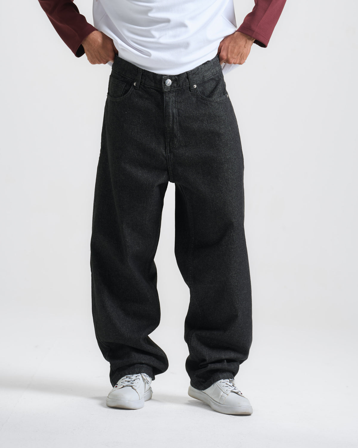 Raw Black Super Baggy Denim
