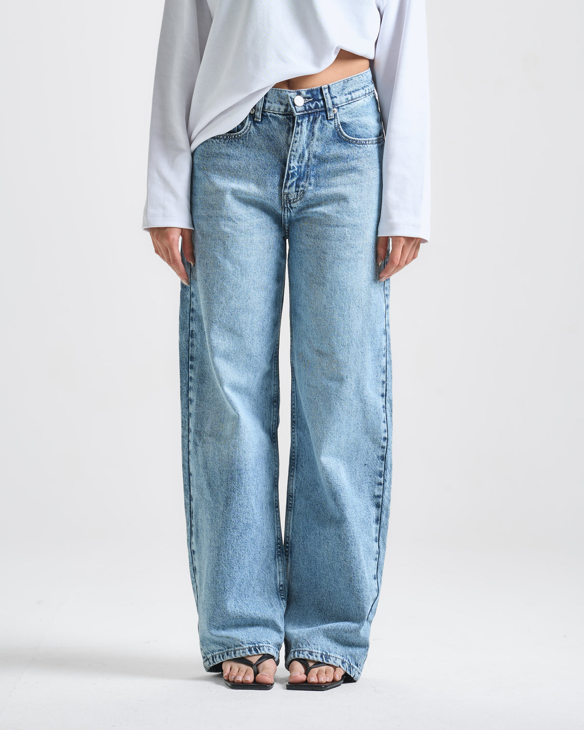 Light Blue High Rise Fit Jeans