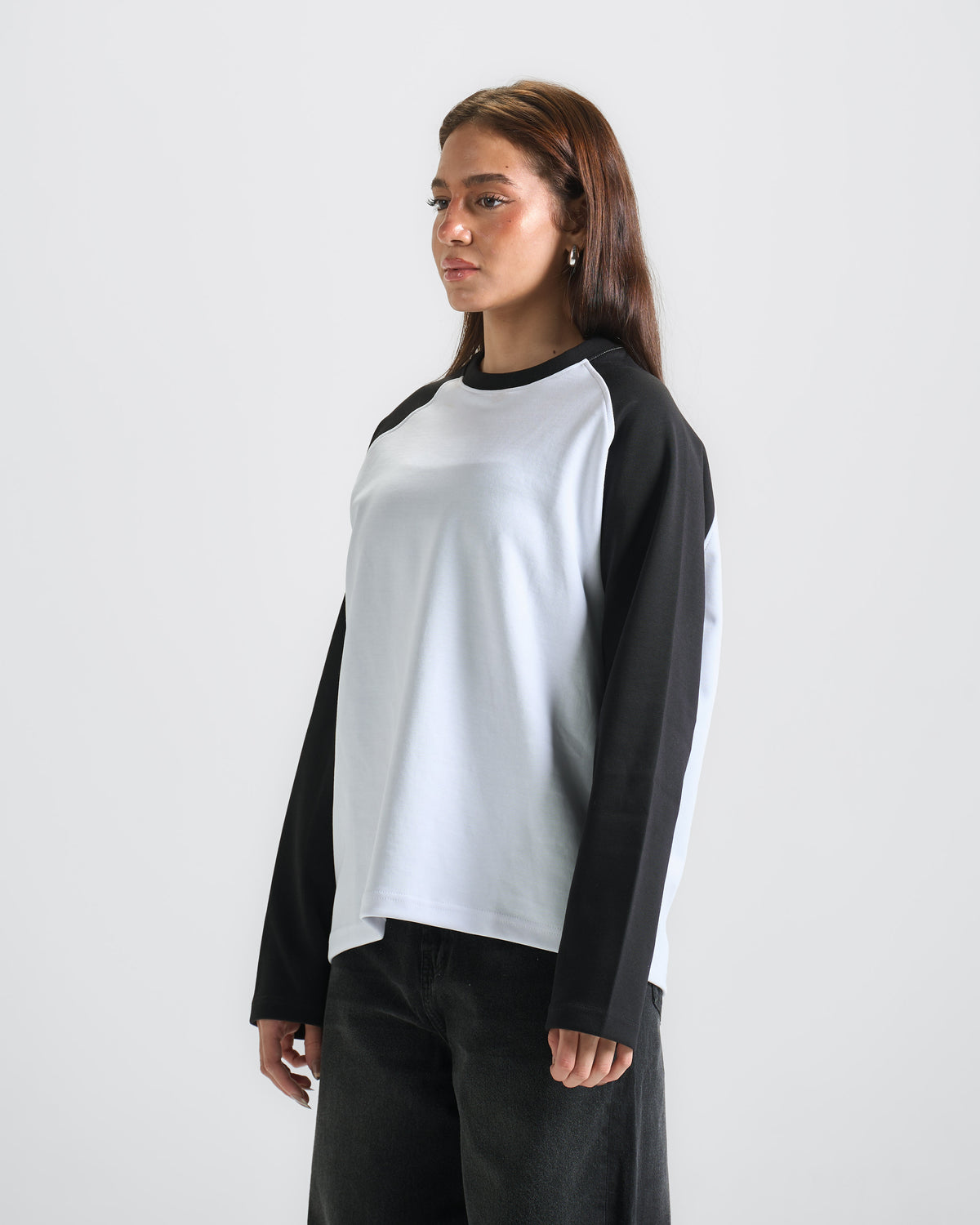 Black X White Raglan tee