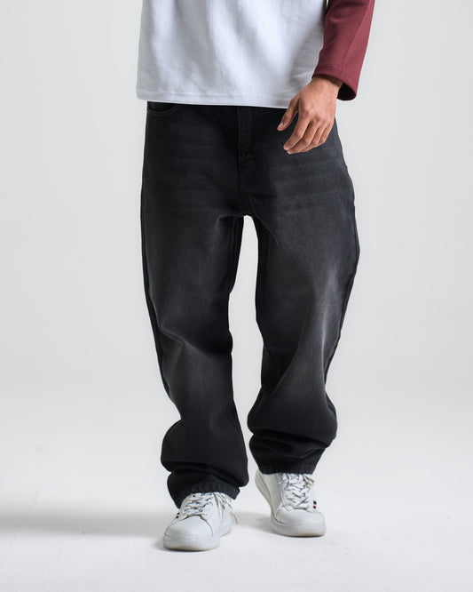 Black Washed Baggy Fit Denim 09