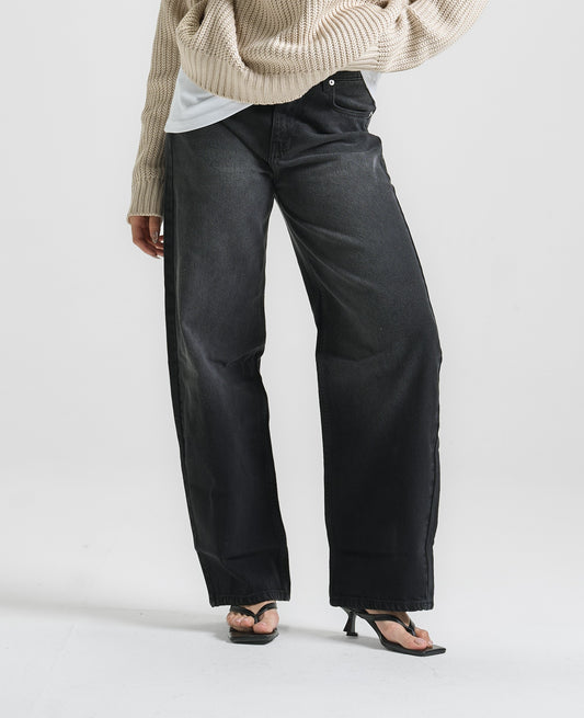 Black High Rise Fit Jeans