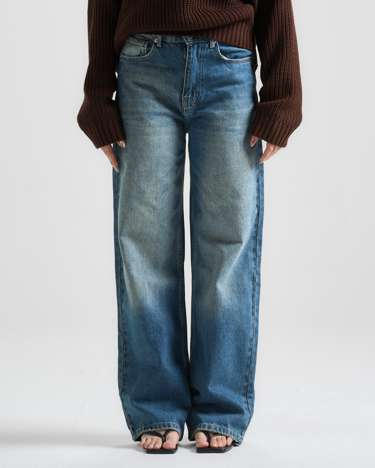 Vintage Blue High Rise Fit Jeans