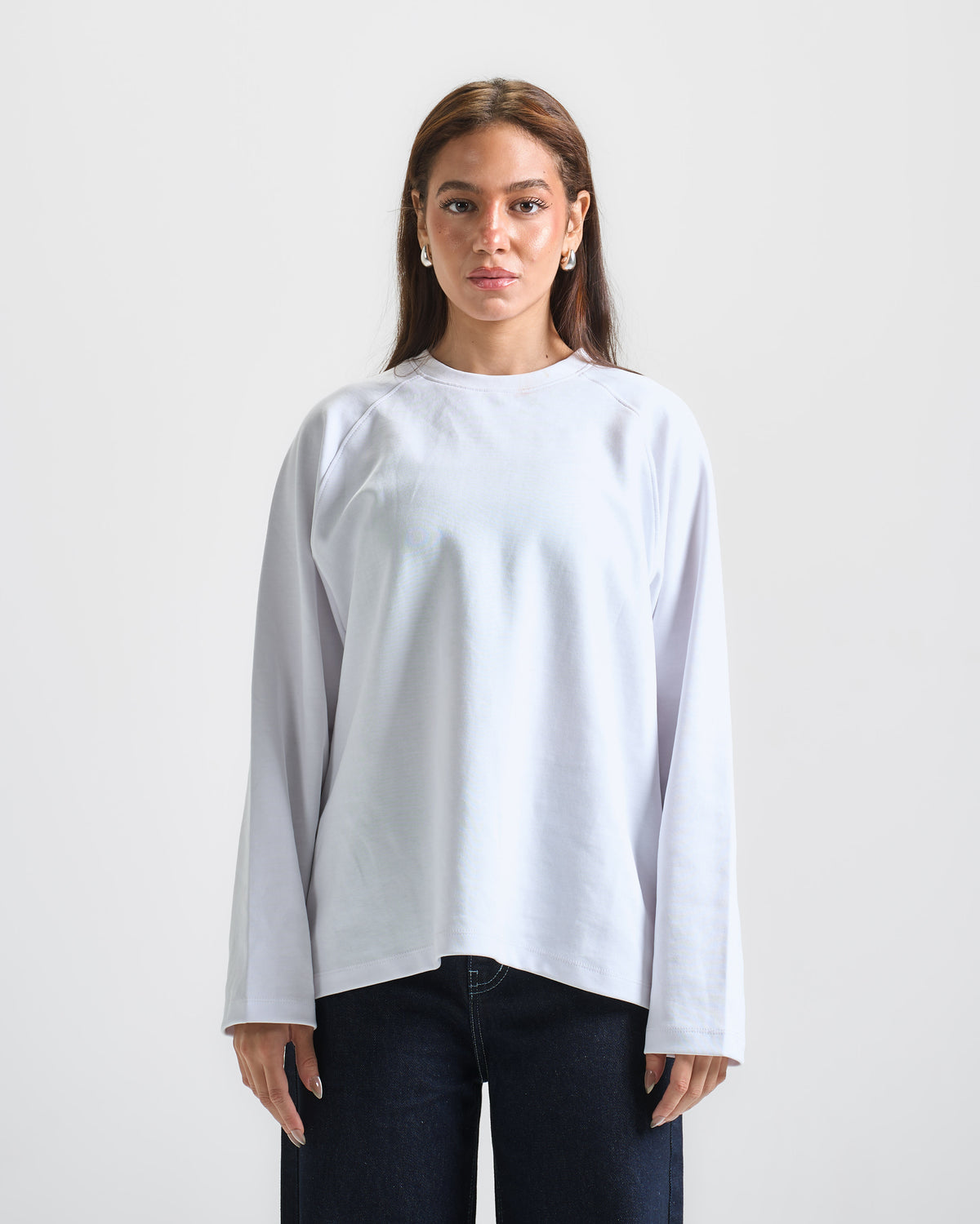 White Long Sleeves Tee '' Unisex ''