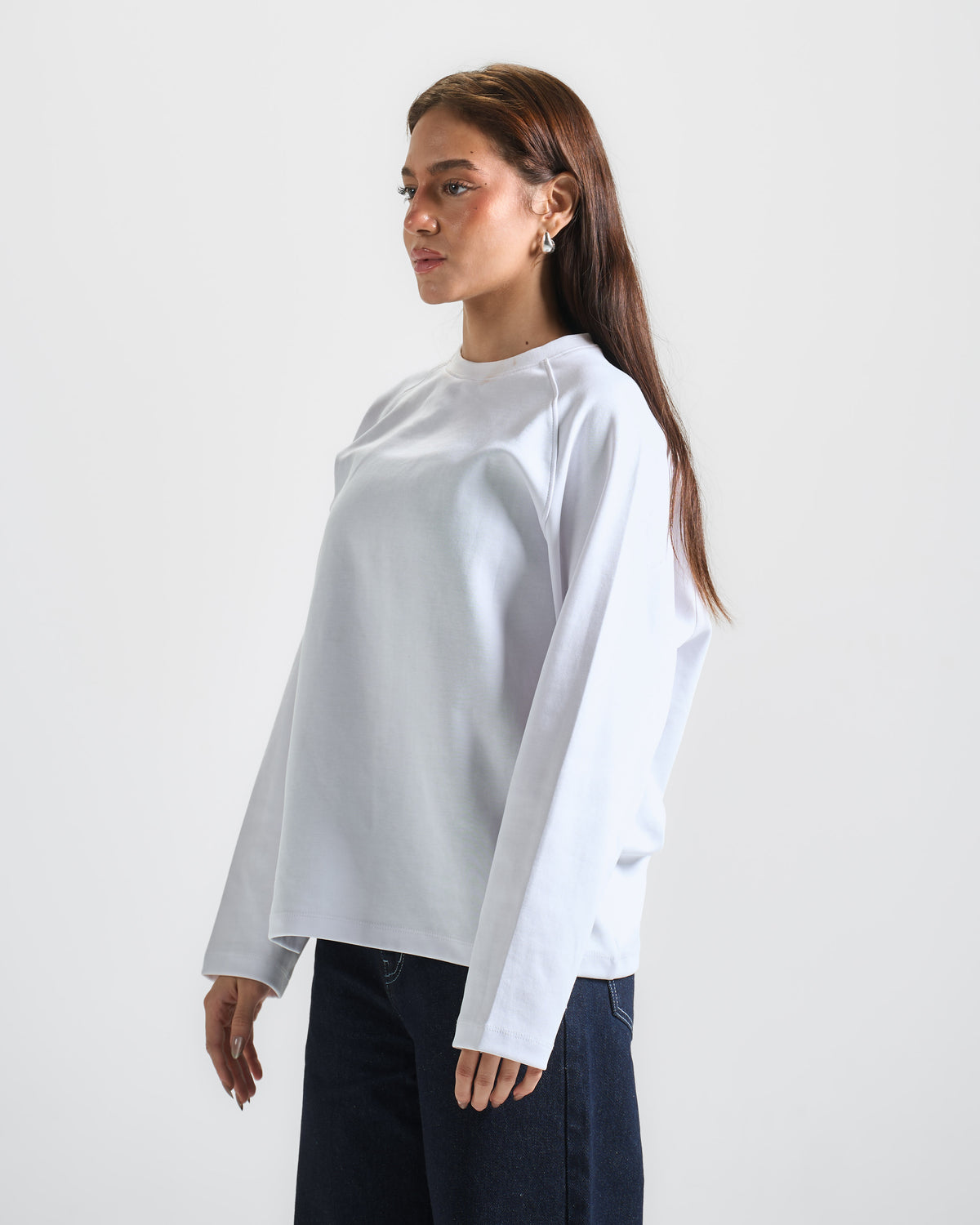 White Long Sleeves Tee '' Unisex ''