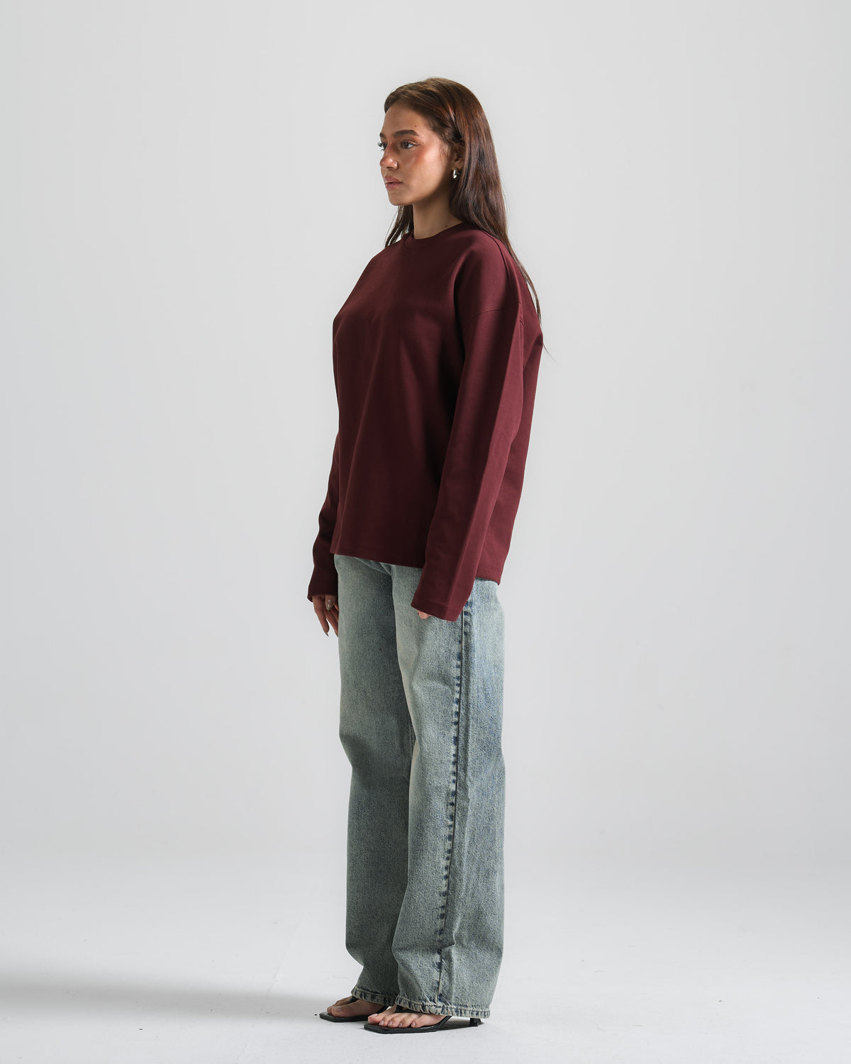 Dark Blue High Rise Fit Jeans