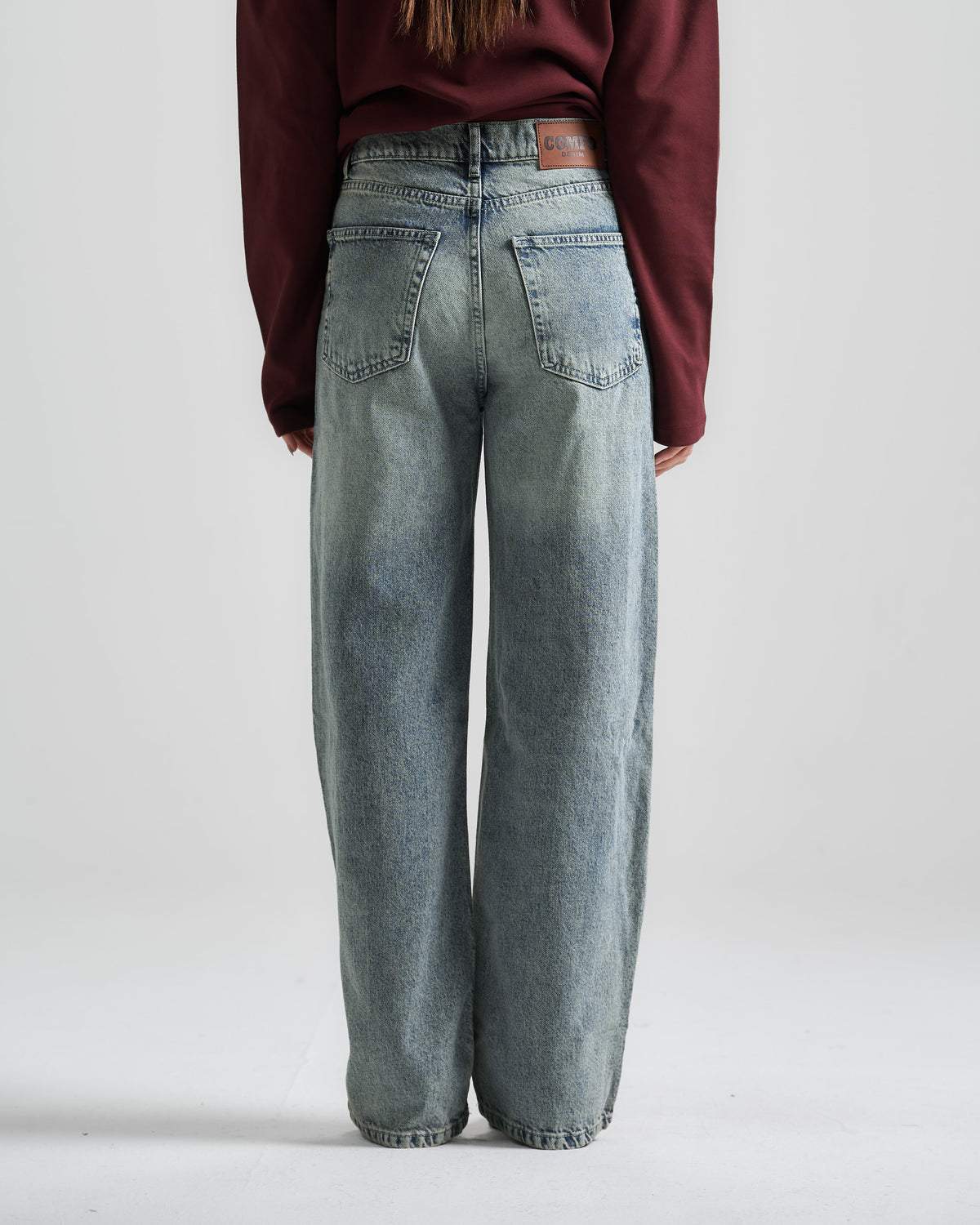 Dark Blue High Rise Fit Jeans