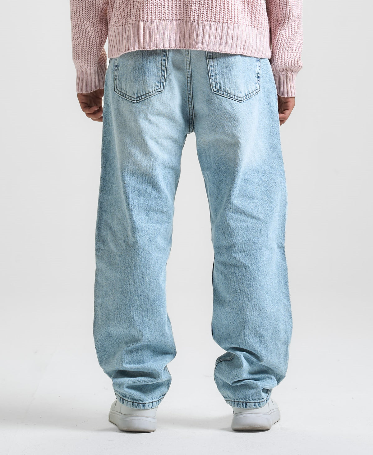 Light Blue Washed Baggy Fit Denim 10