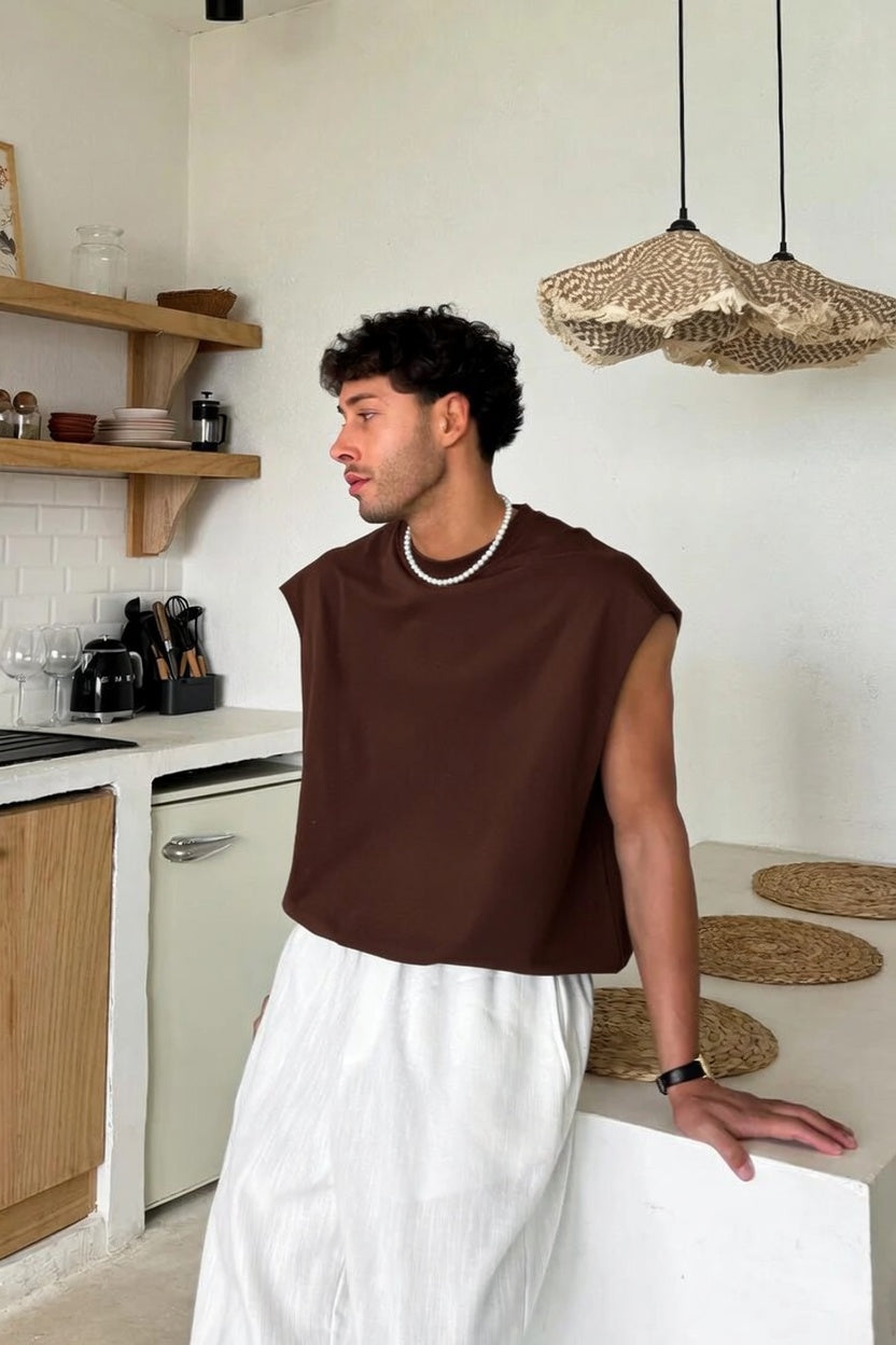 Brown Oversize  Cut-Off Tank