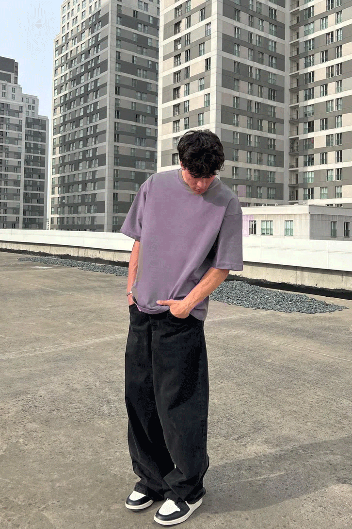 Iron Gray Oversized T-shirt '' Basic ''