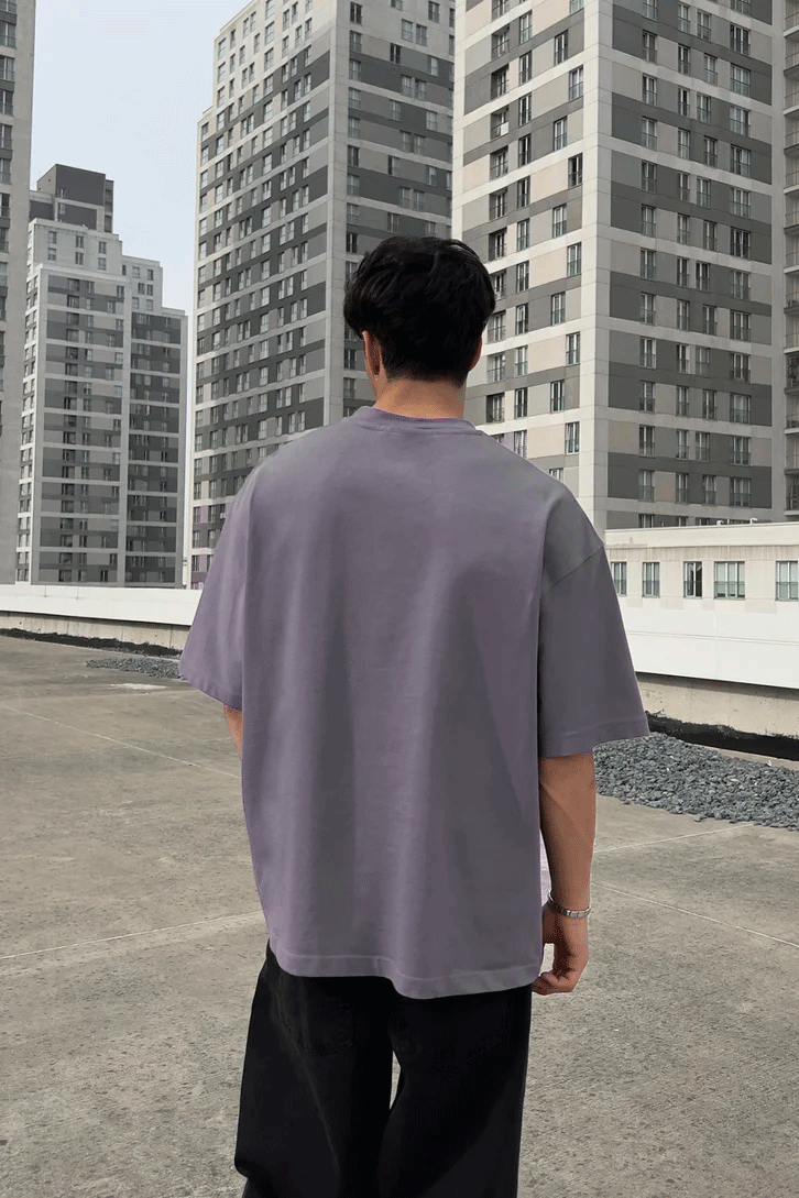 Iron Gray Oversized T-shirt '' Basic ''