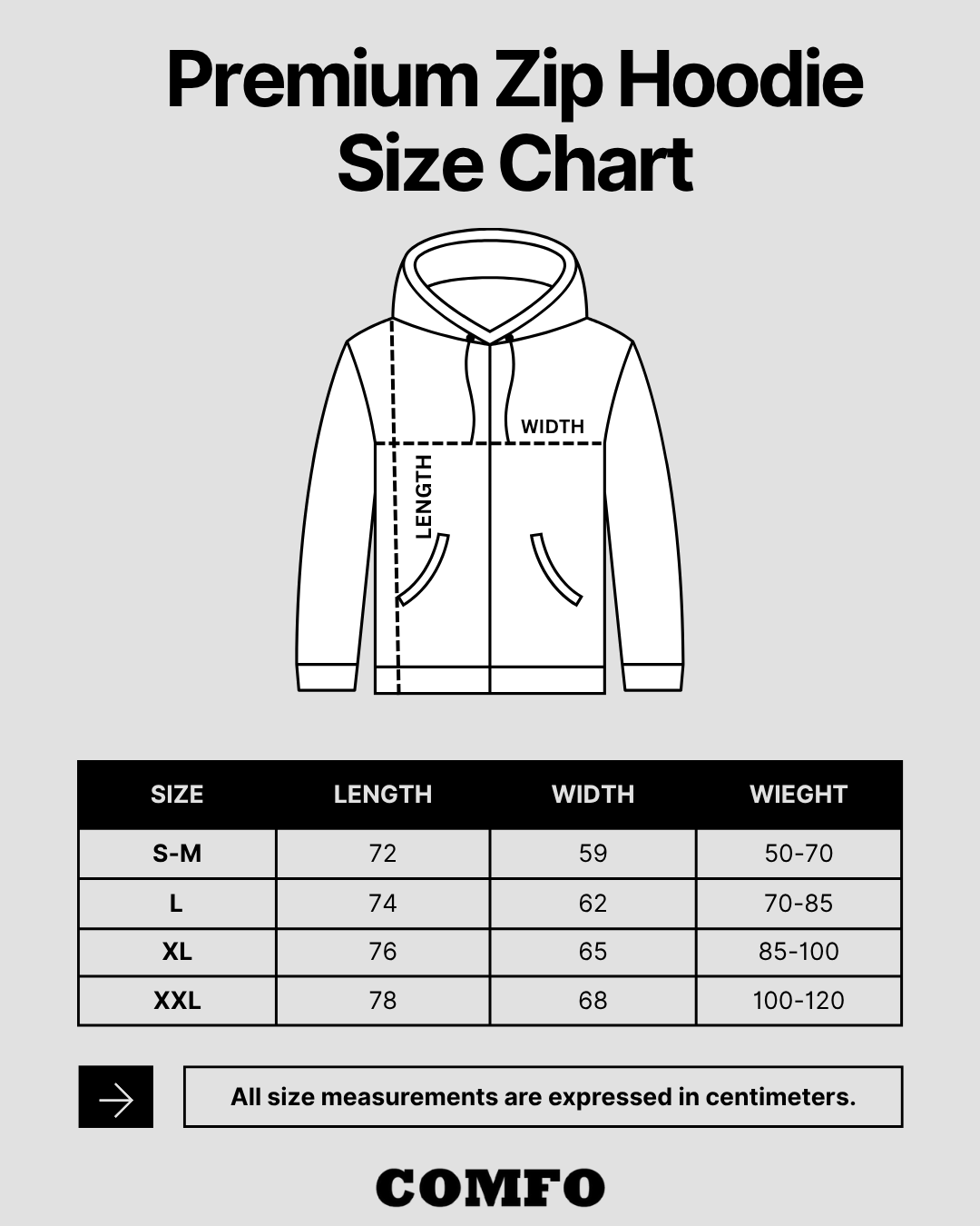 Premium Heavy Zip Hoodie - In Iron Gray