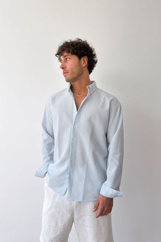 Baby blue Stripe Shirt