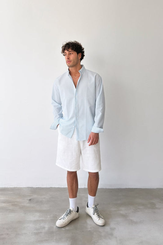 Baby blue Stripe Shirt