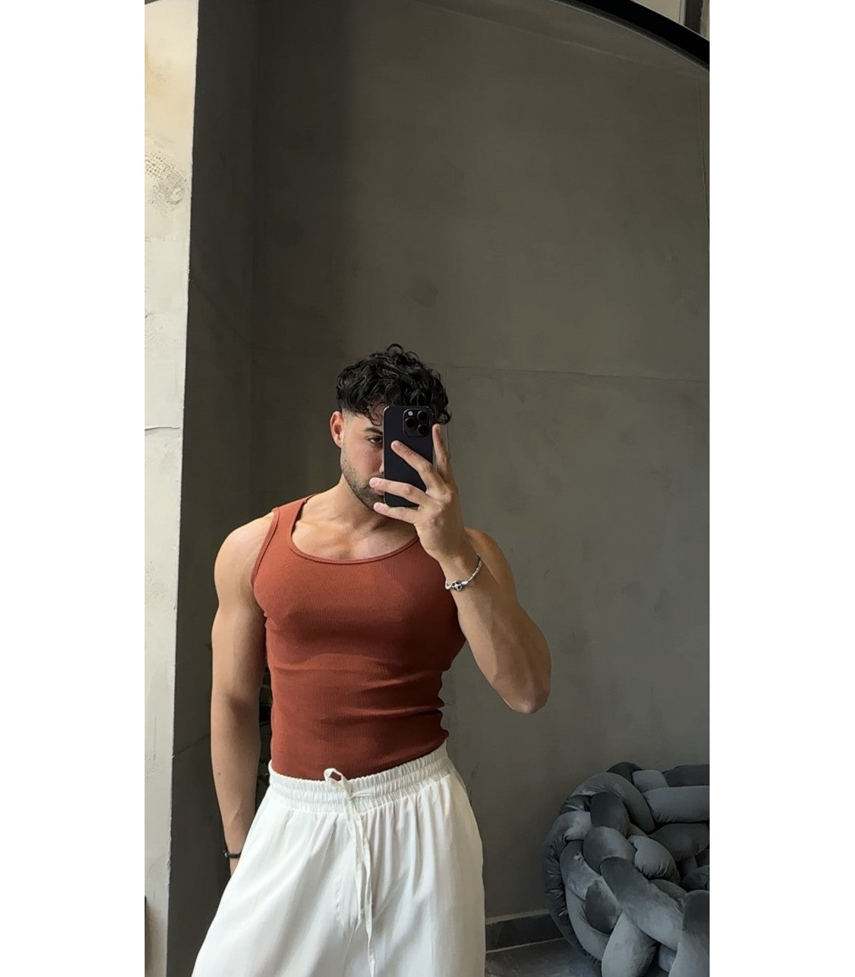 Basic Terracotta Tank Top