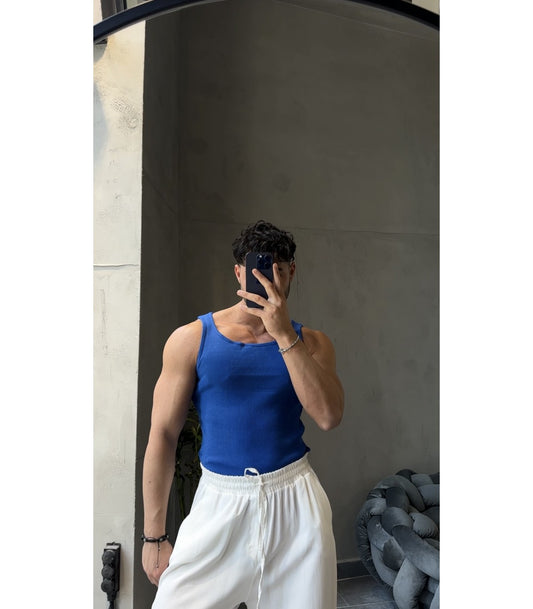 Basic Blue Tank Top